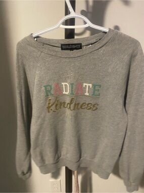 Rebellious One Gray 'Radiate Kindness' Crewneck Sweatshirt